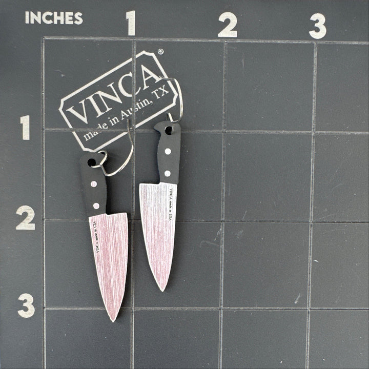 Sample 2” knife earrings (bin a-09-04)