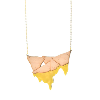 LAST CHANCE! Chips and Queso- Pearl Yellow- Necklace