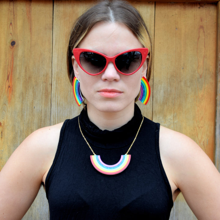 XL Rainbow Earrings