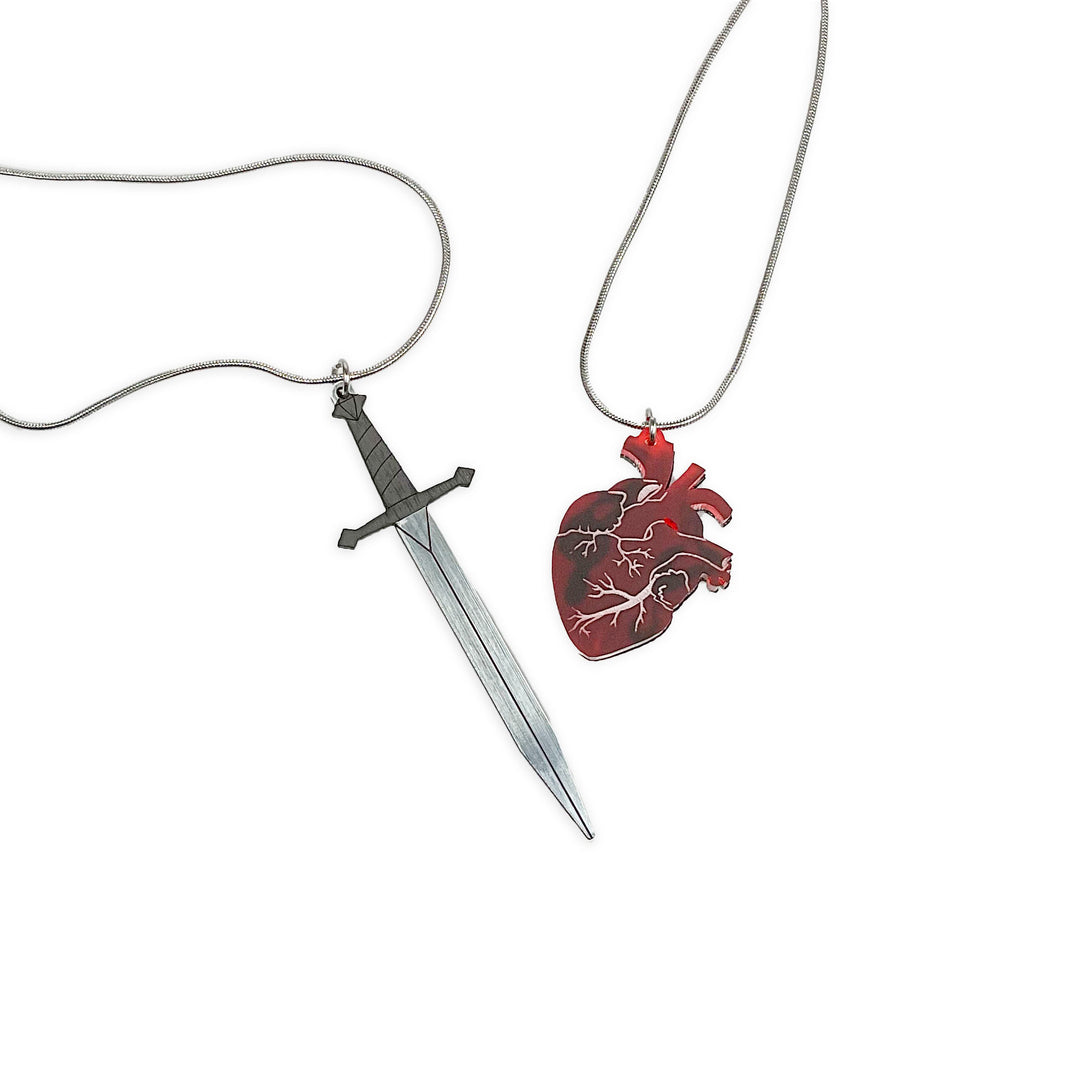 LAST CHANCE! My BFF Is Sword o' A Big Deal Necklace Set STEEL