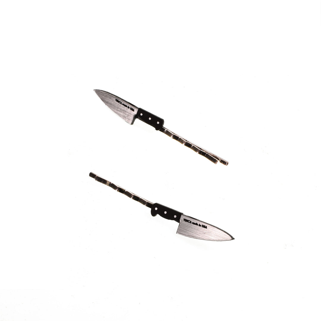 Horror, kitchen chef's knife bobby pin hair accessories