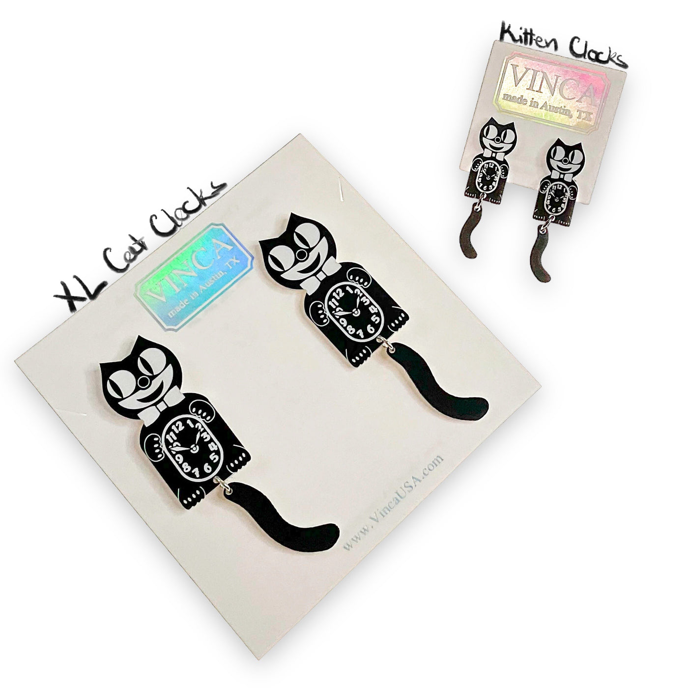 Kitten CLAW-K Officially licensed Kit-Cat Klock® earrings