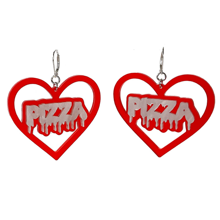 True Love (It's Pizza) Door Knocker Earrings