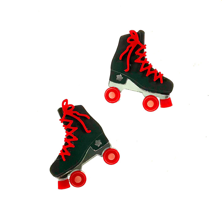 FINAL SALE! Hell on Wheels Earrings (bin a-11-01)