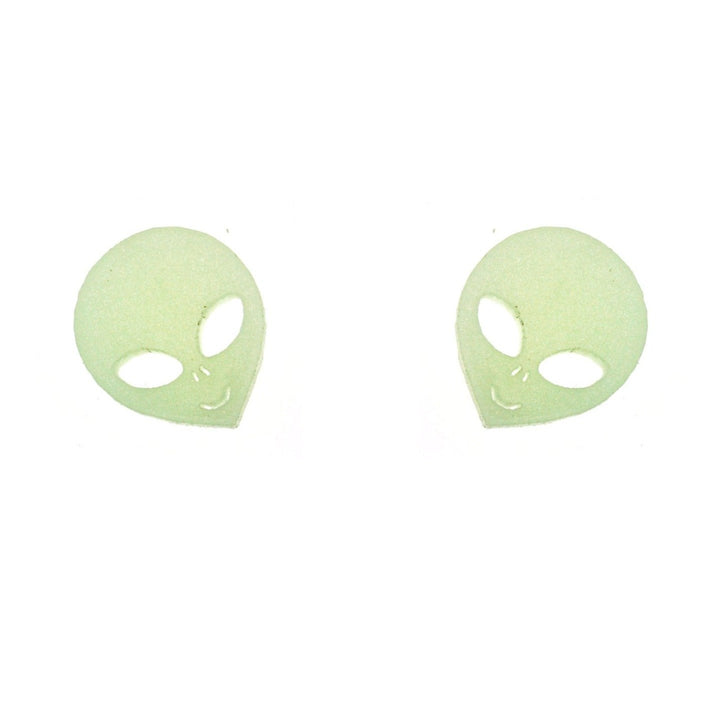 Take Me to Your Leader Earrings in Glow-in-the-Dark