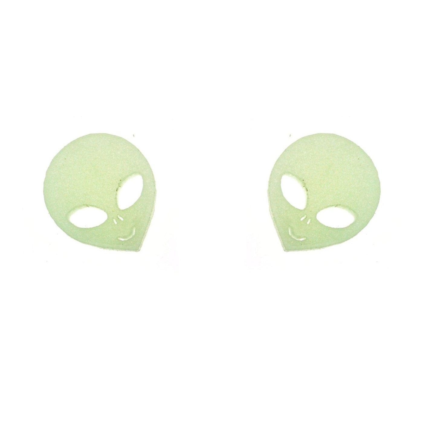 Take Me to Your Leader Earrings in Glow-in-the-Dark