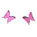 SALE! Butterfly Earrings in Mirror Pink