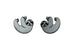 Sloth Earrings in Silver/Black