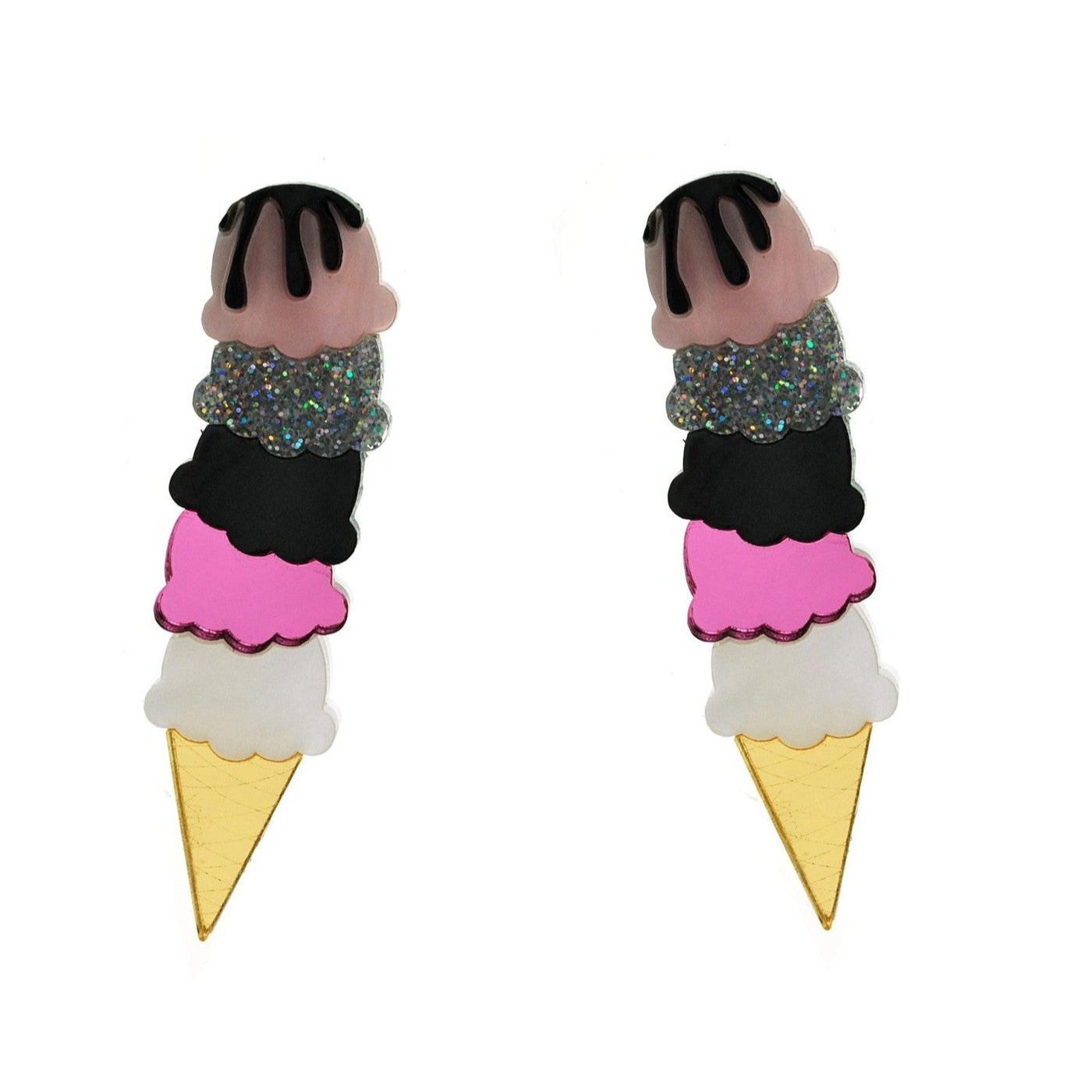 XL Ice Cream Cone earrings